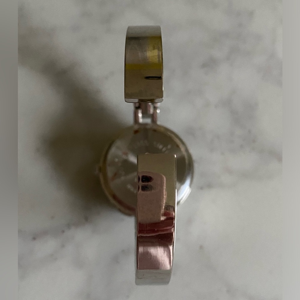 Avon Silver-tone Contemporary Classic Cuff Watch with Large Numbers - Picture 5 of 8